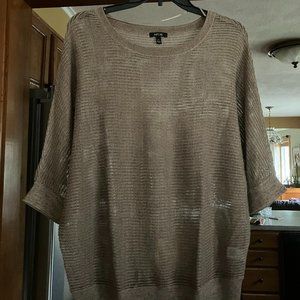 Apt.9 Drop Sleeve Top, XL, Brown